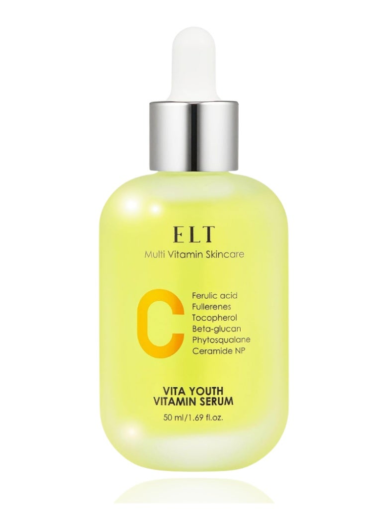 اي ال تي ELT Vita Youth Vitamin C Serum 50ml – سيروم فيتامين C متعدد الفيتامينات لتفتيح وتهدئة البشرة - Image 1